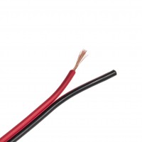 Cablu bifilar roșu-negru 2*0,5